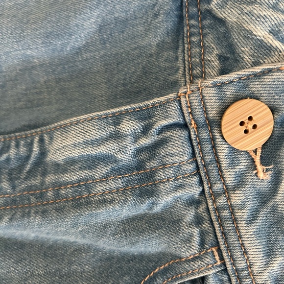 Free people We the Free Talia Wide Leg jeans cotton 28 bright blue - Picture 5 of 9